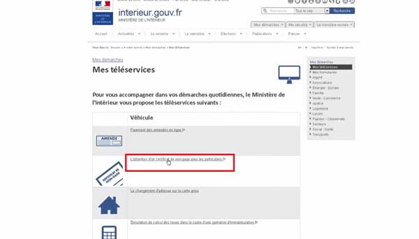 LOBTENTION DUN CERTIFICAT DE NON GAGE POUR PARTICULIERS MINISTERE DE LINTERIEUR