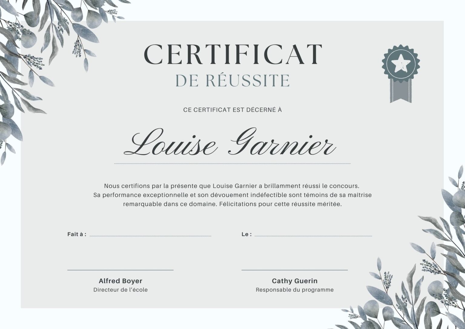 Télécharger le certificat de mariage religieux islam à remplir en PDF